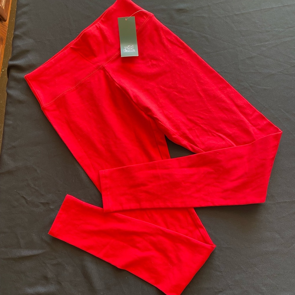 🍓Wild Fable~Bright Red Leggings~Juniors XS~NWT~Yoga/Workout\Lounge🍓